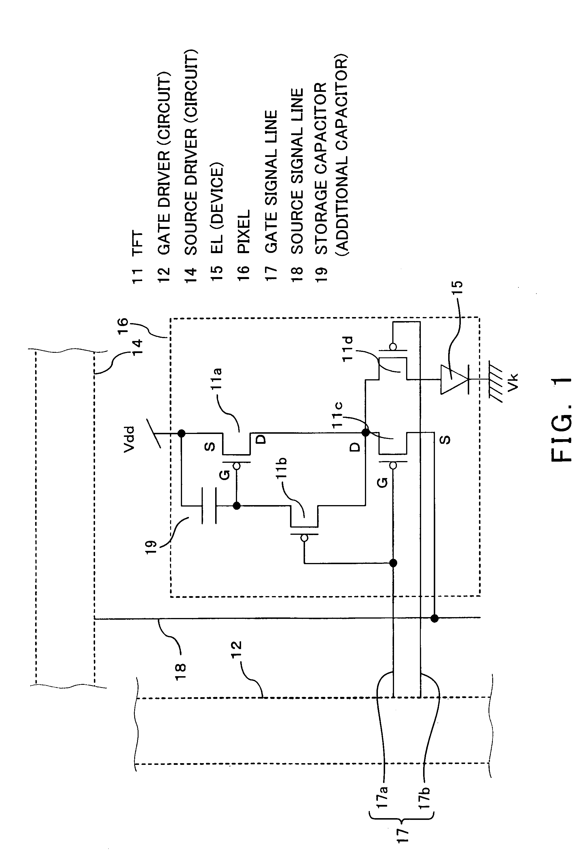 EL display panel, its driving method, and EL display apparatus