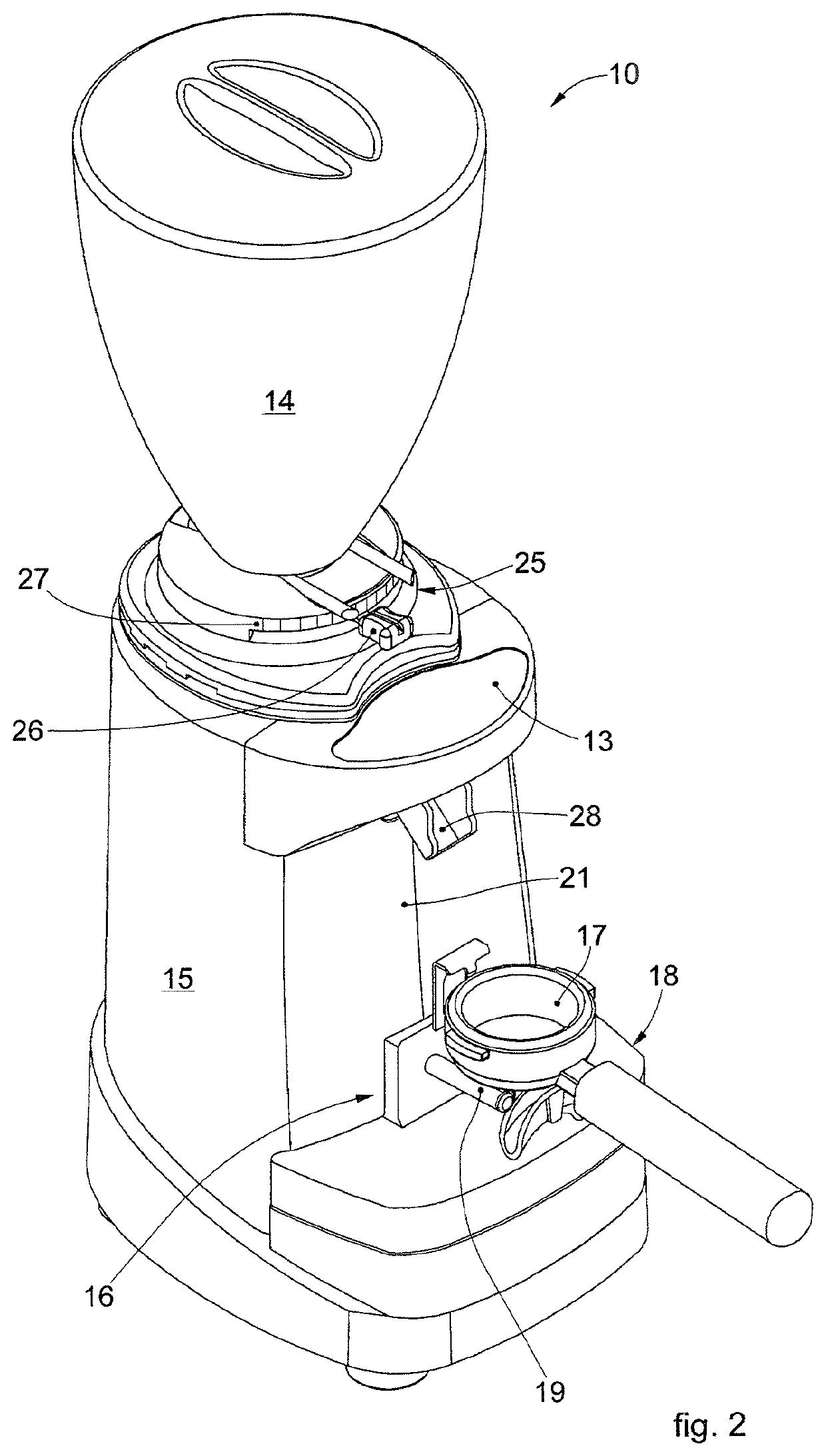 Method and apparatus to grind a product