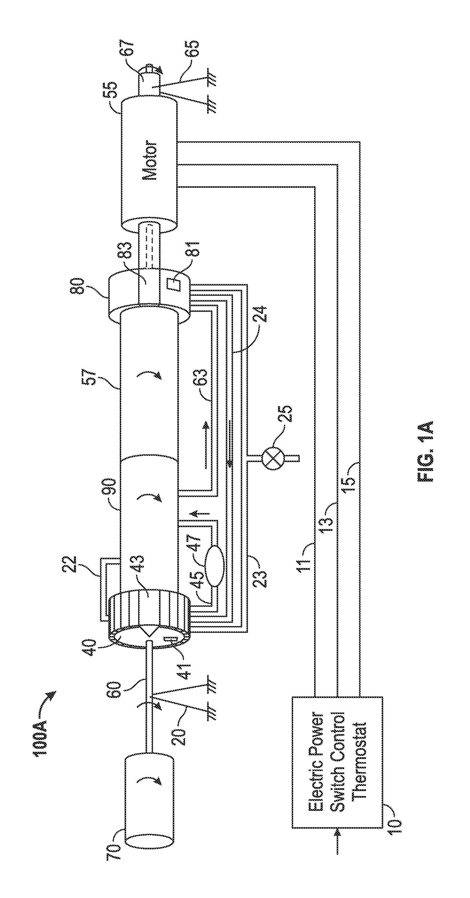 Rotating air conditioner and method