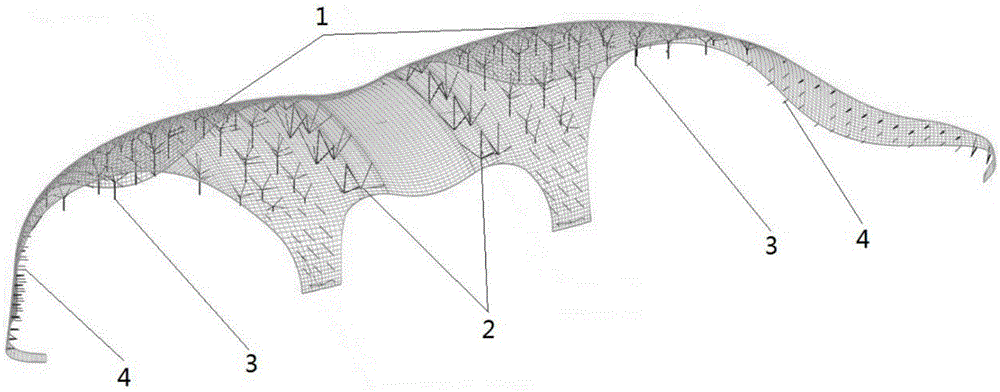 Single-layer latticed shell steel structure roof and installation method thereof