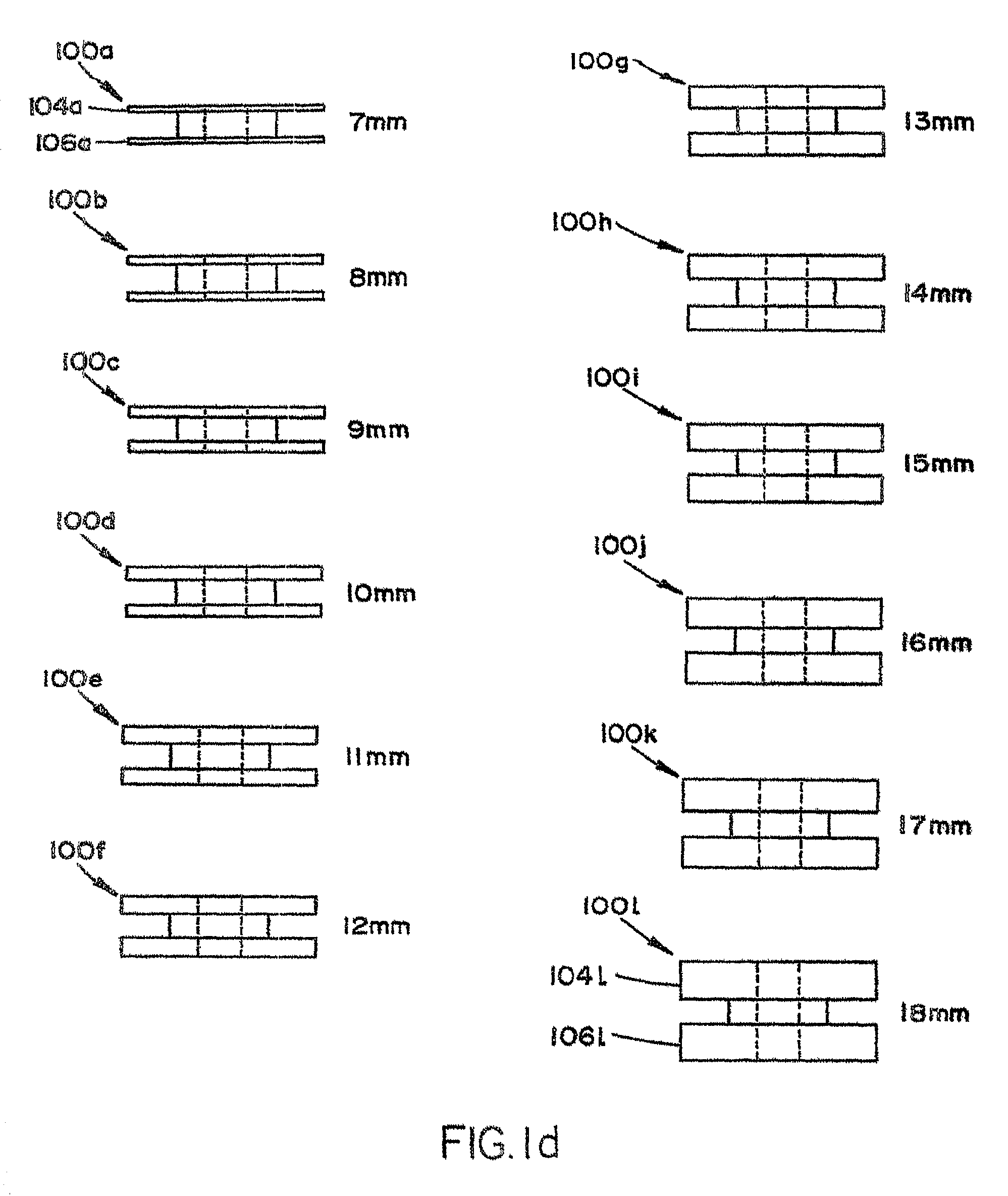 Insertion tool for use with tapered trial intervertebral distraction spacers