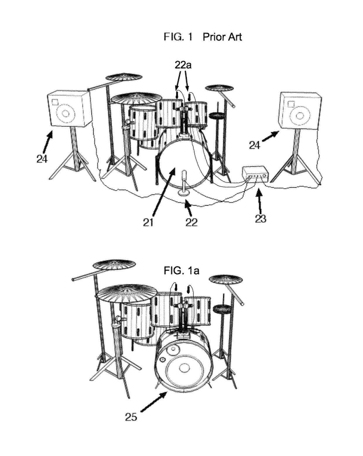 Acoustic-to-electronic bass drum conversion kit