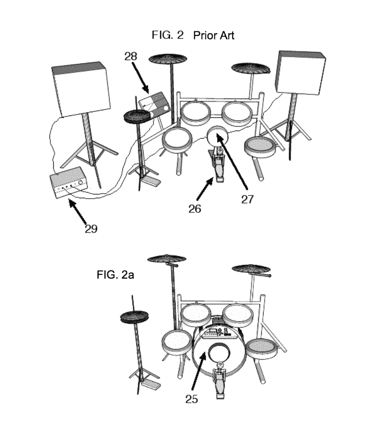 Acoustic-to-electronic bass drum conversion kit