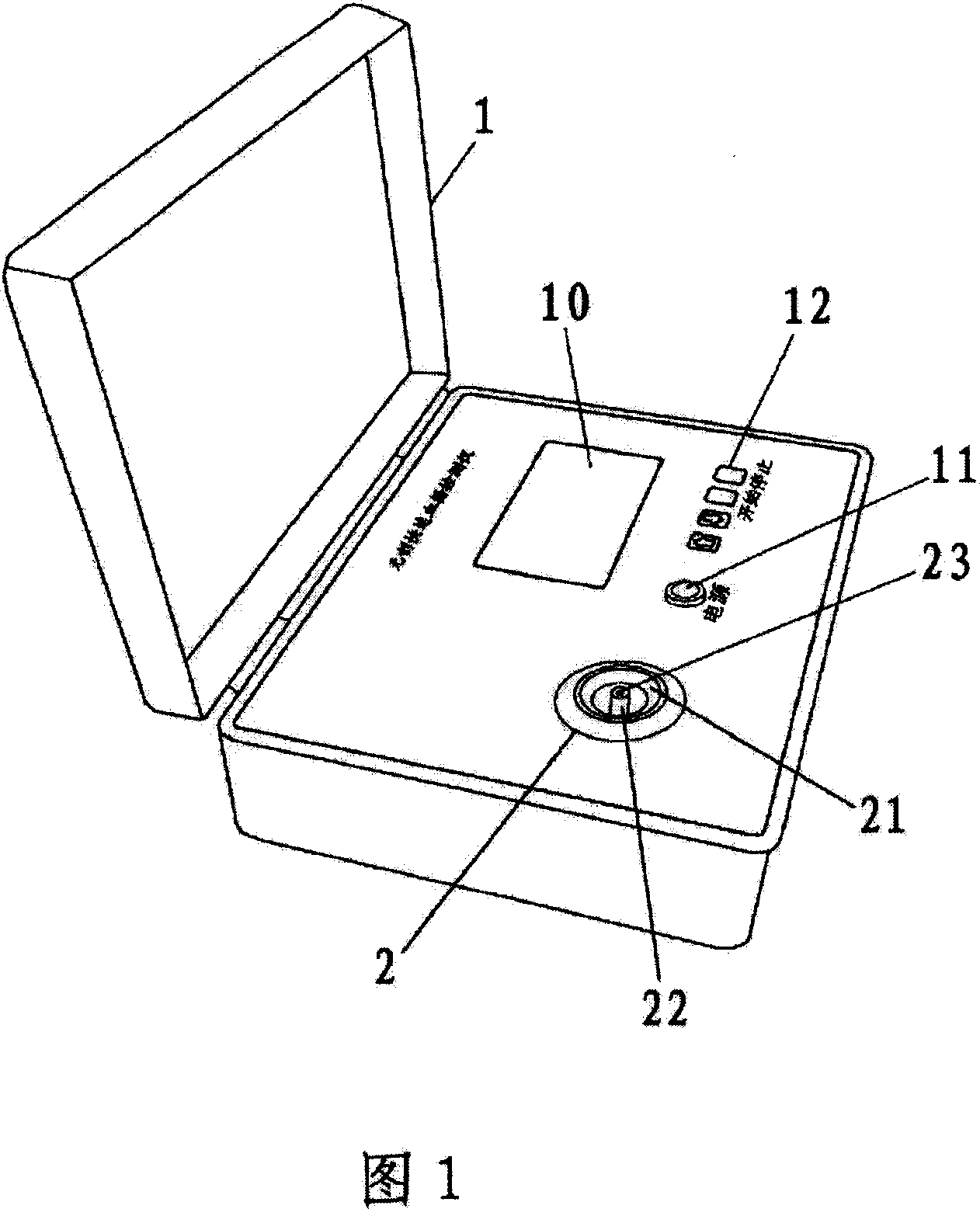 Atraumatic quick-action blood-sugar measuring apparatus and application method thereof