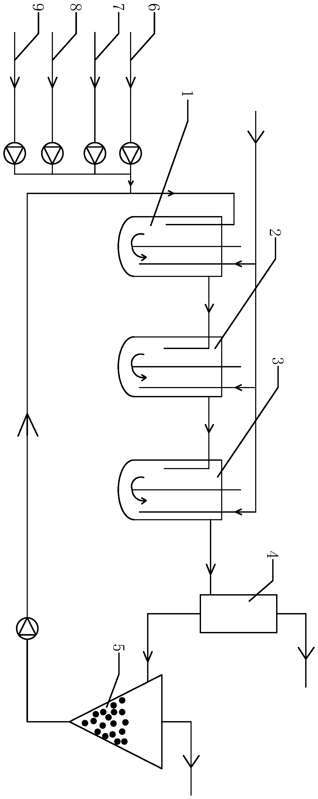 Method for preparing DCB reduzate through continuous catalytic hydrogenation reduction