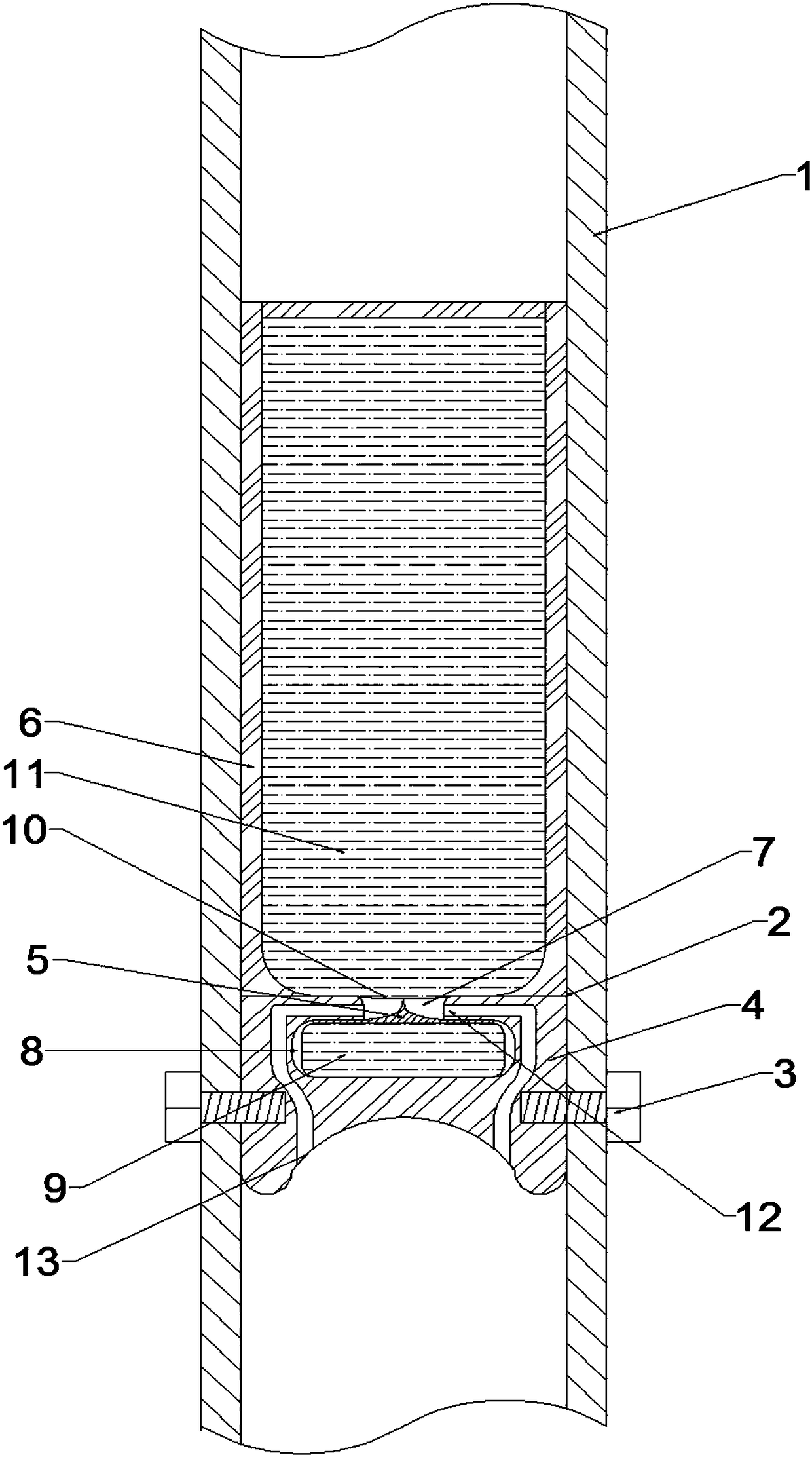 Steel structure column for building technology services