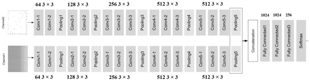 Driver atrial fibrillation detection method and system based on dual-channel deep neural network