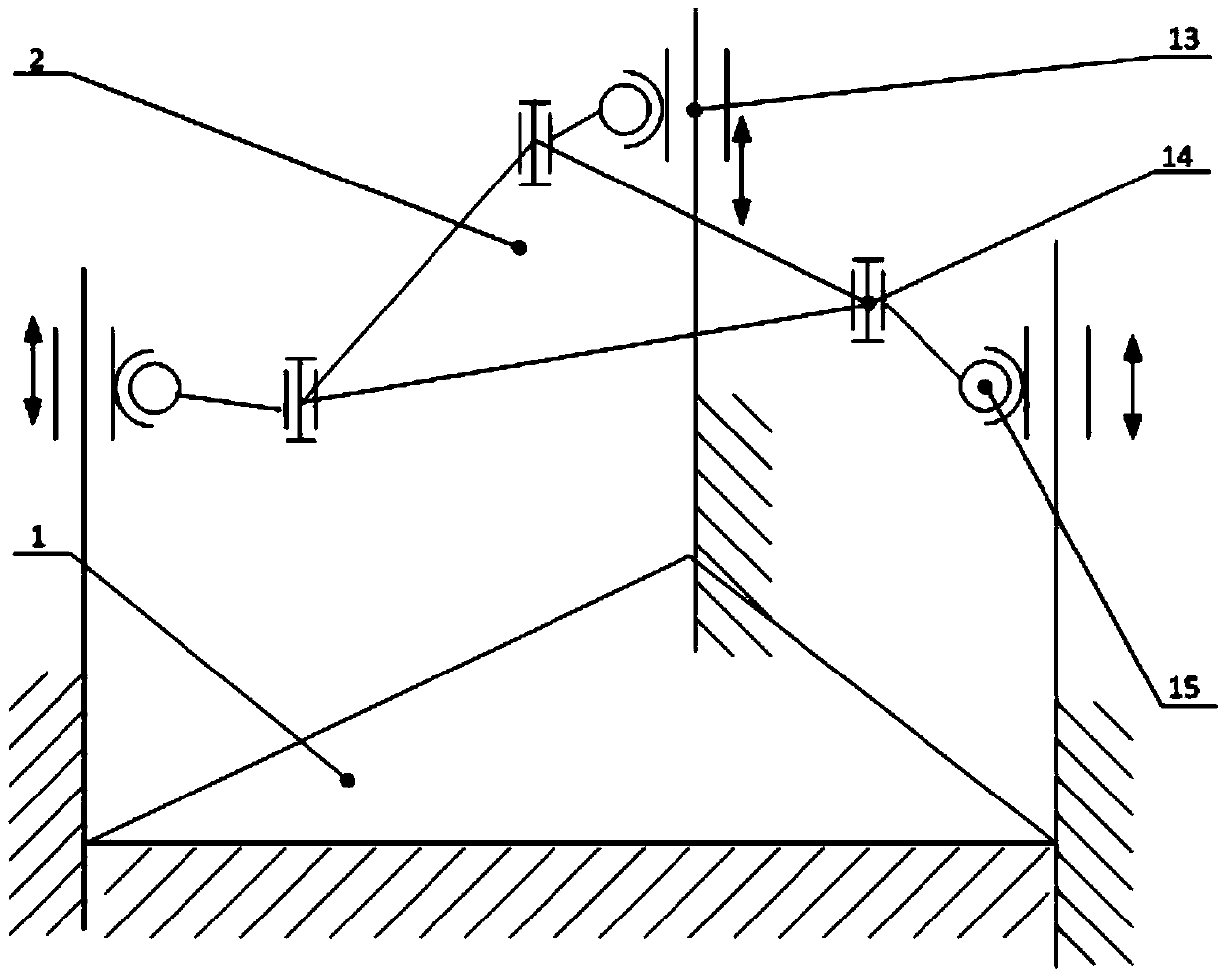 Control method for immersed photoetching immersion head pose regulating mechanism