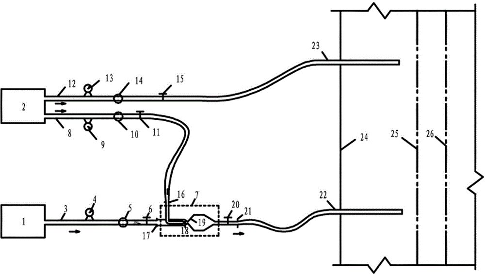 Wind-guiding chemical grouting device and grouting method of the same