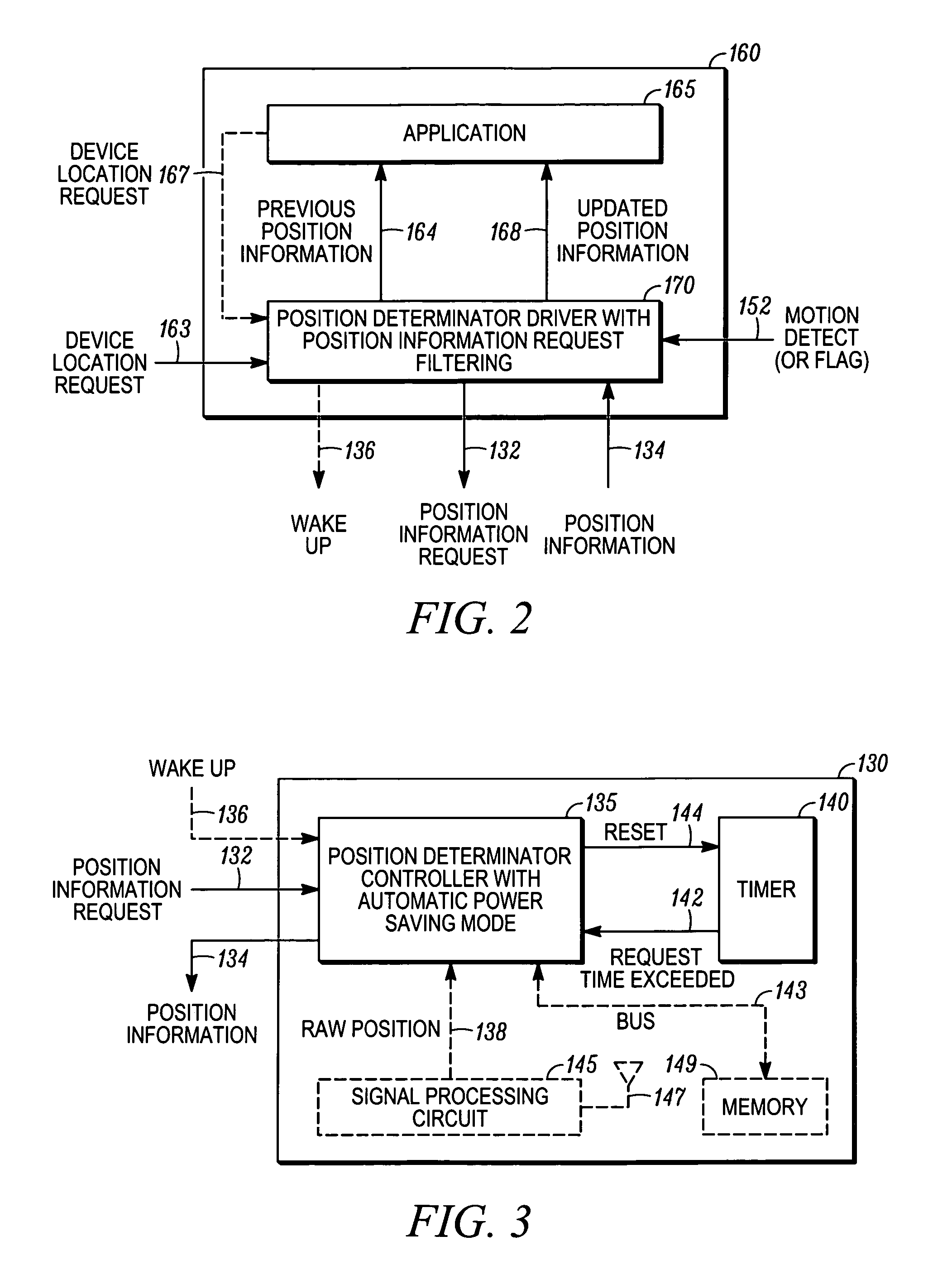 Location enabled device with power saving control and method thereof