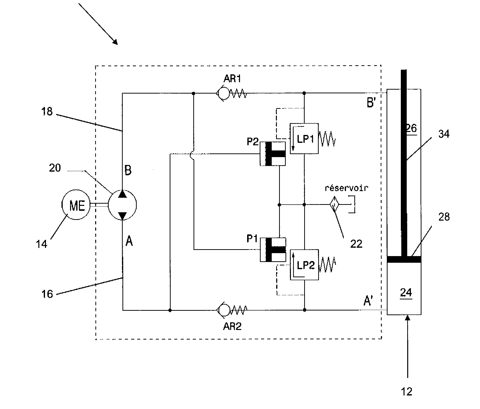 Hydraulic manifold pump
