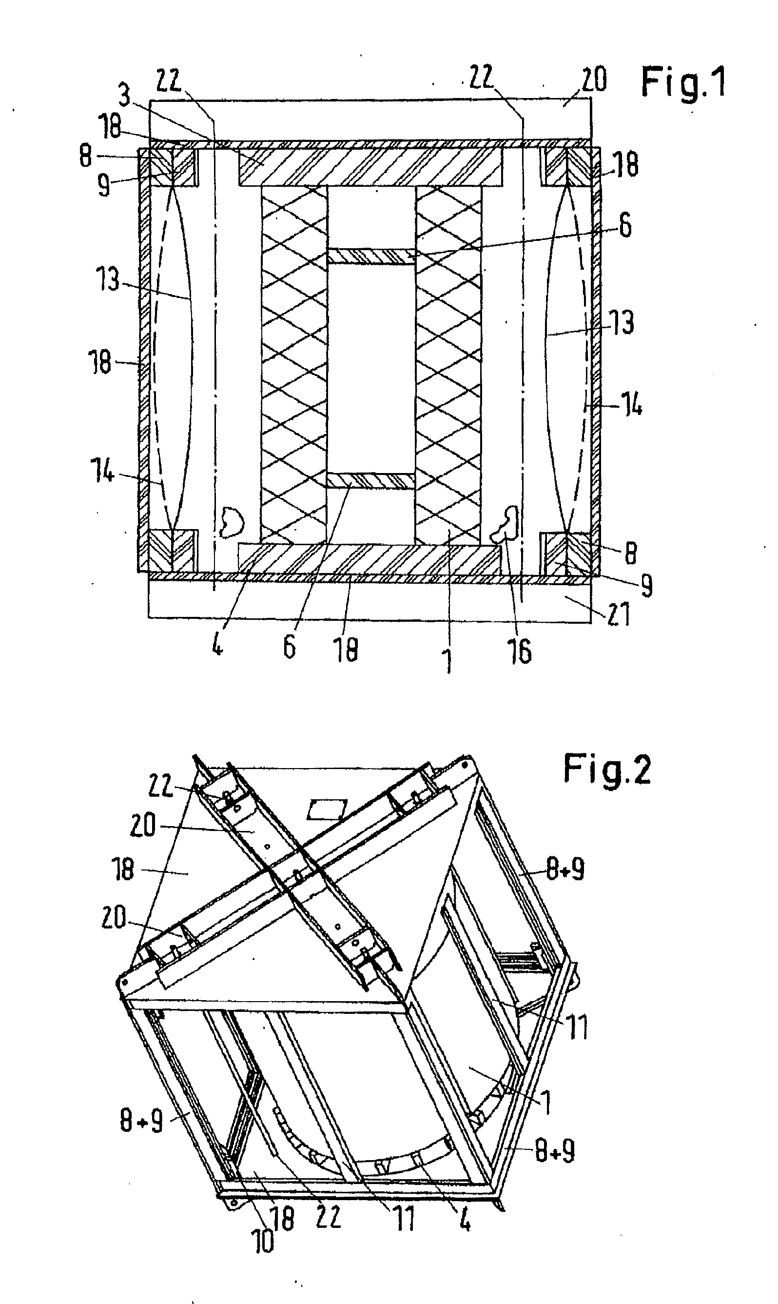 Transport housing for a coil or a coil block