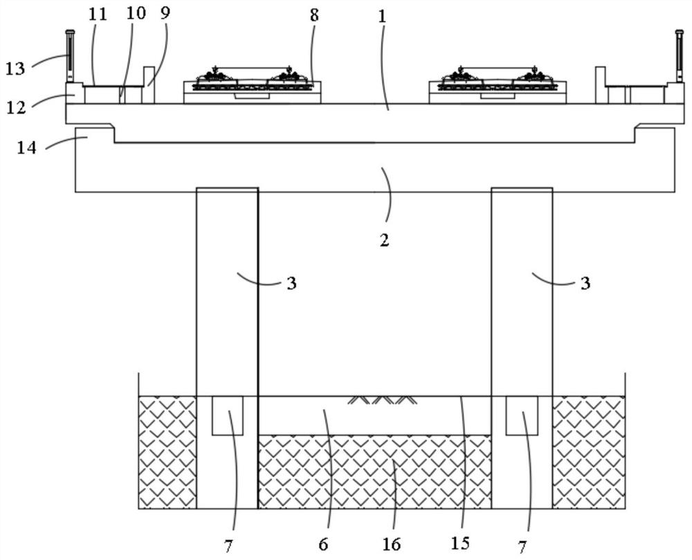 A three-dimensional static calculation method for an overhead pile-slab structure