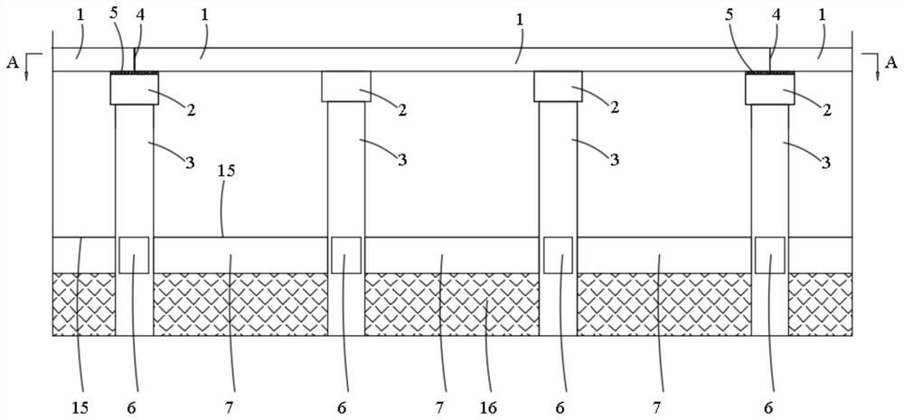 A three-dimensional static calculation method for an overhead pile-slab structure