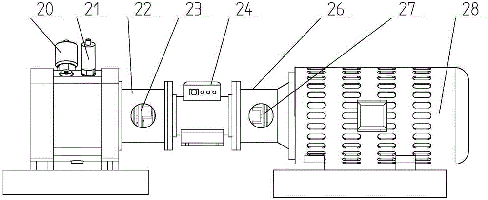Device for measuring stirring loss caused by high-speed rotating element of axial plunger pump/motor