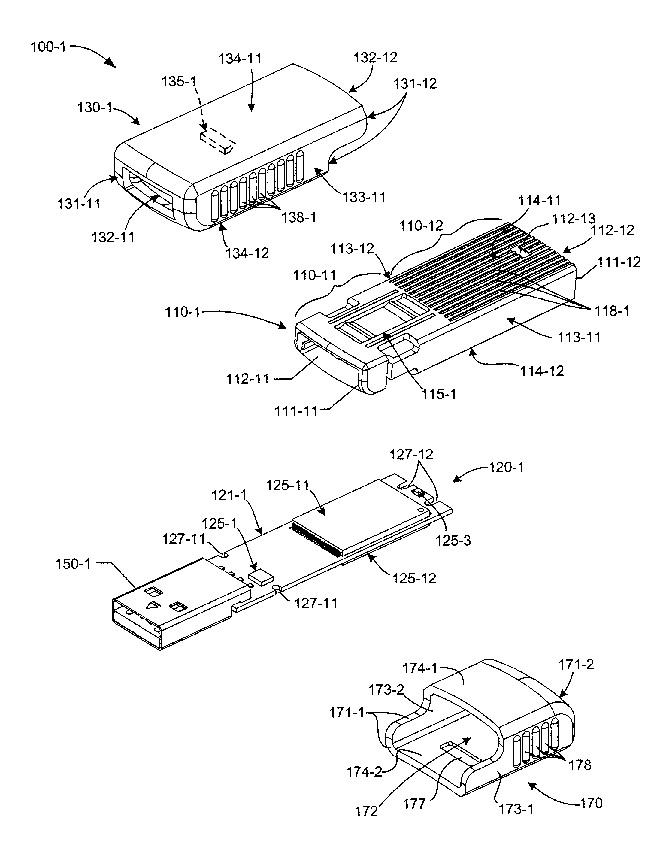 USB Flash Drive With Deploying And Retracting Functionalities Using Retractable Cover/Cap