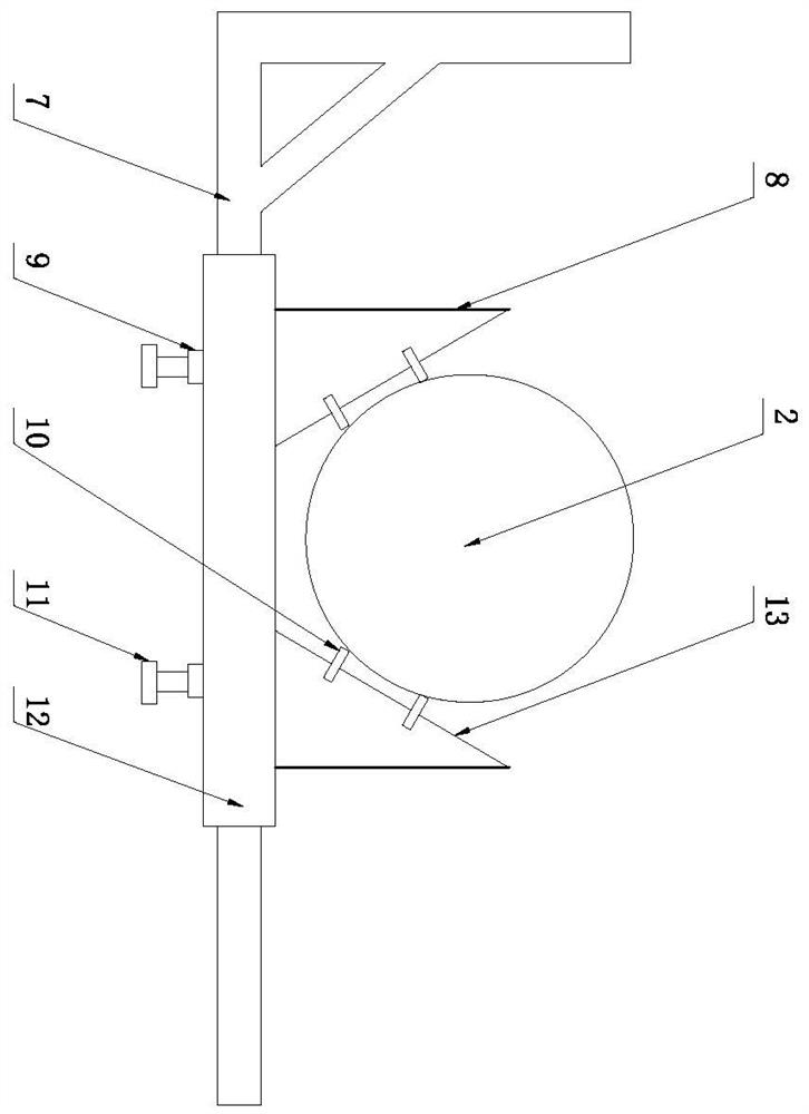 Method for in-place installation of water supply pipeline in lower belly of bridge