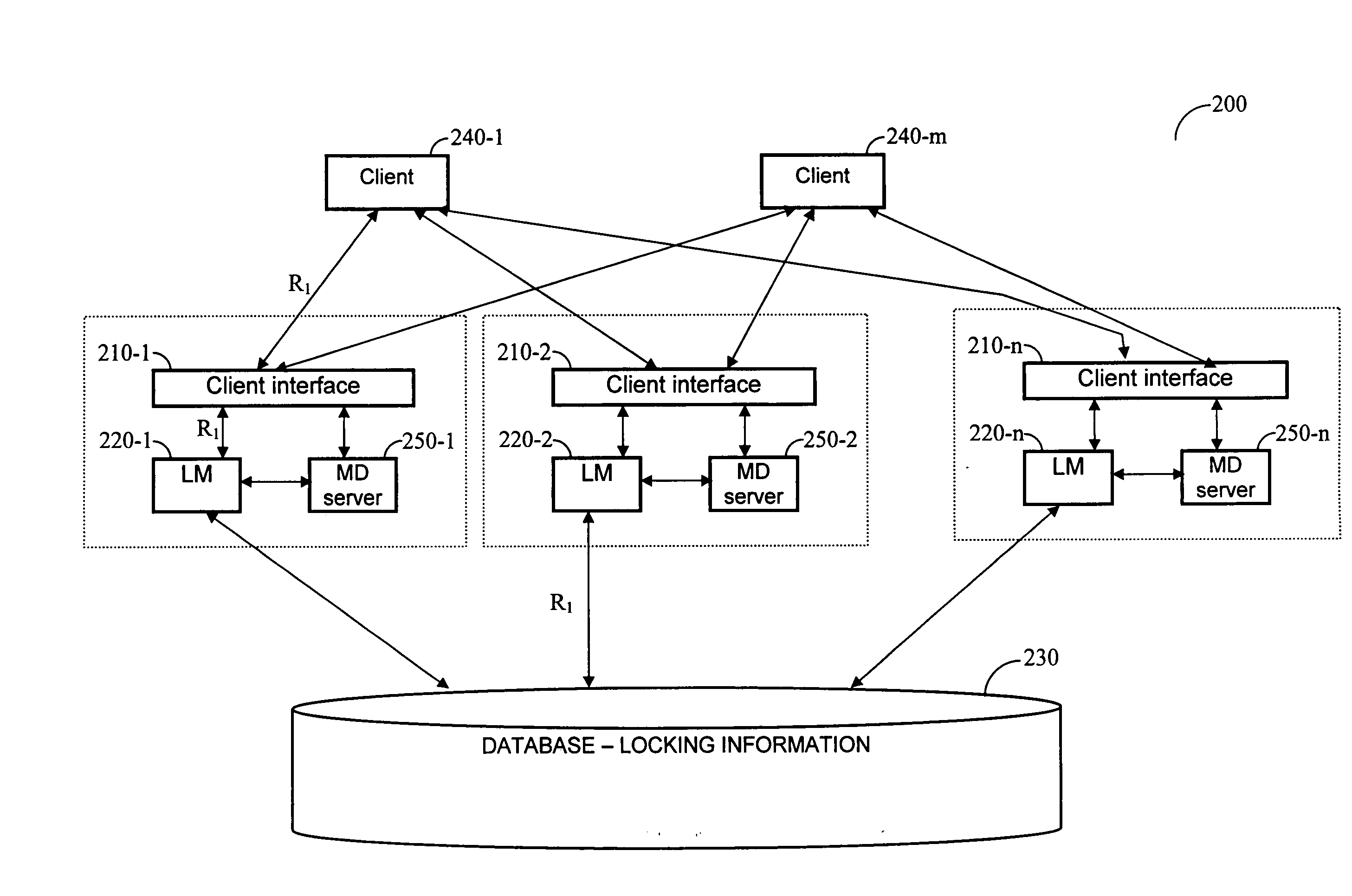 Method for managing lock resources in a distributed storage system