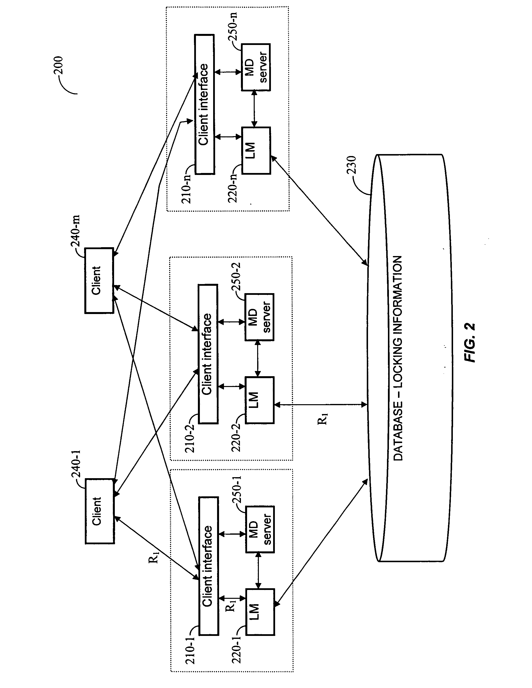 Method for managing lock resources in a distributed storage system
