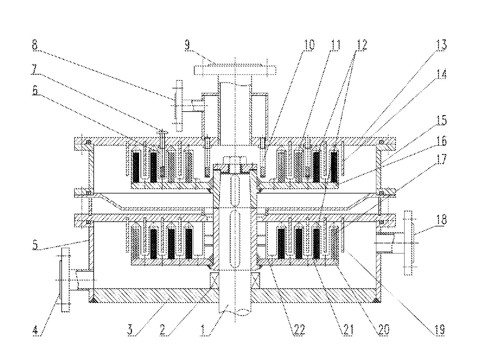 Reactive distillation apparatus for a multistage counter-current rotating bed and its application