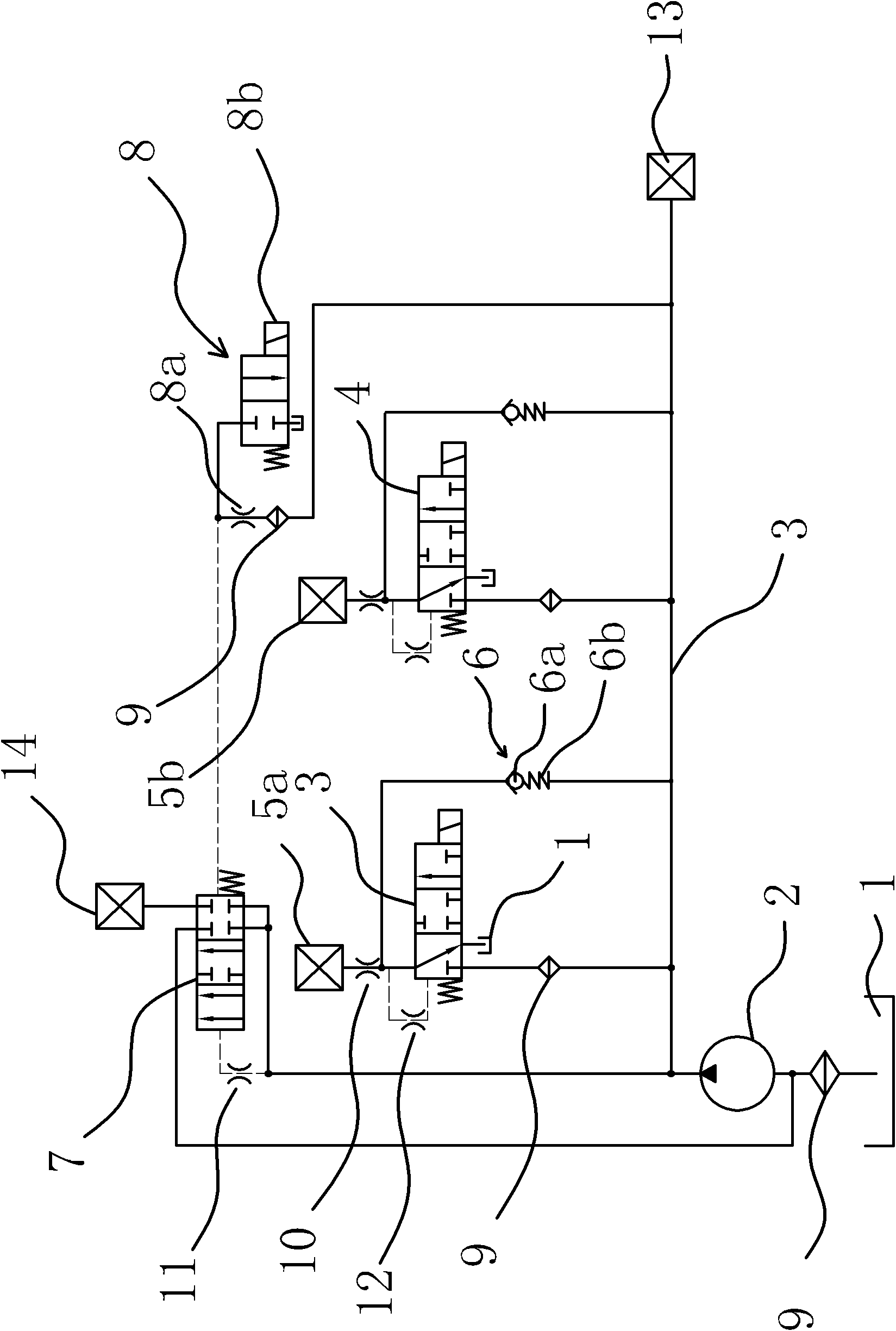 Hydraulic control device with double clutches
