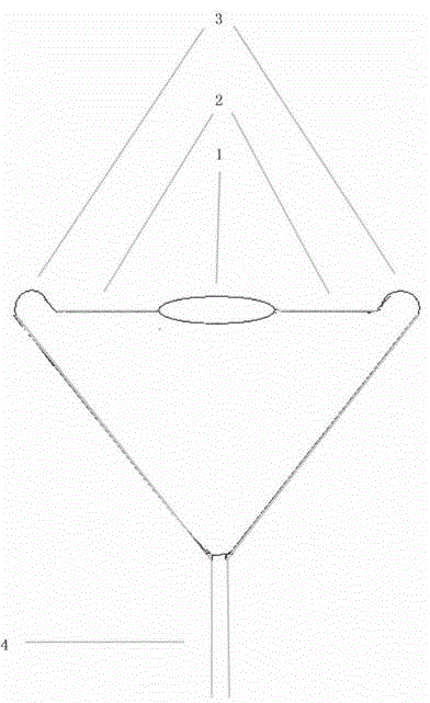 Triangular pantograph type current collector of trolley bus