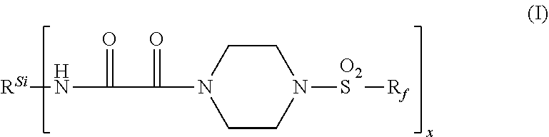 Flurochemical piperazine carboxamides
