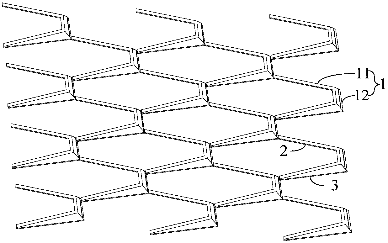 Open frame low wind resistance fish scale curtain wall structure and its installation method