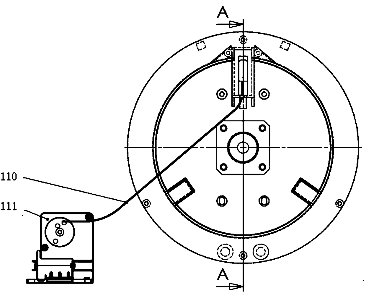 Flywheel resistance adjustment structure and exercise bike