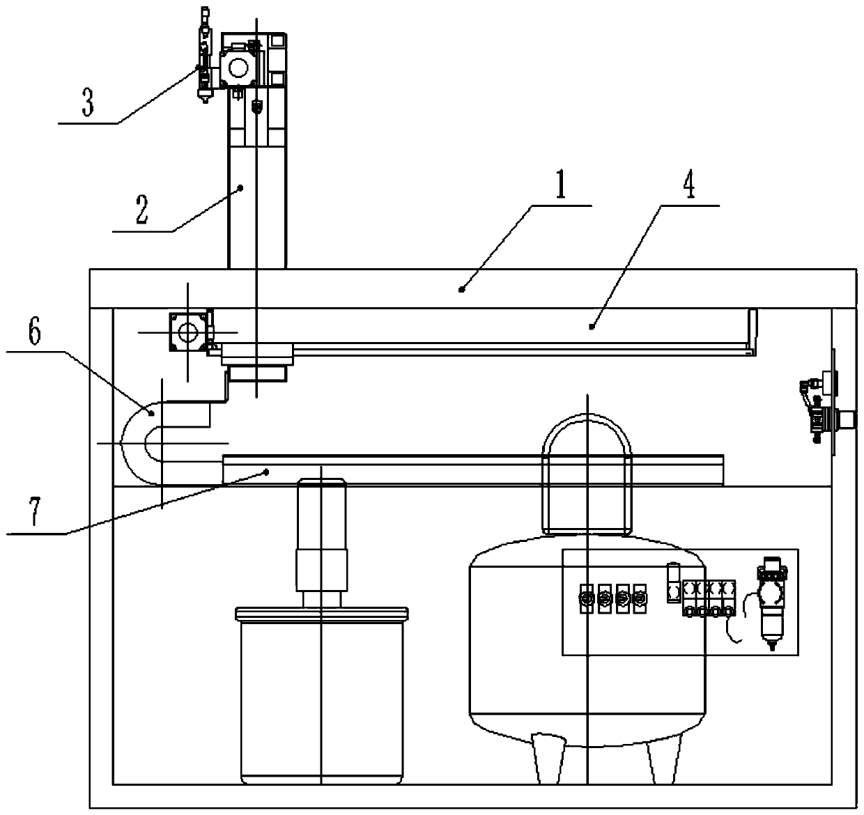 Double-shaft mechanical arm for paper deacidification