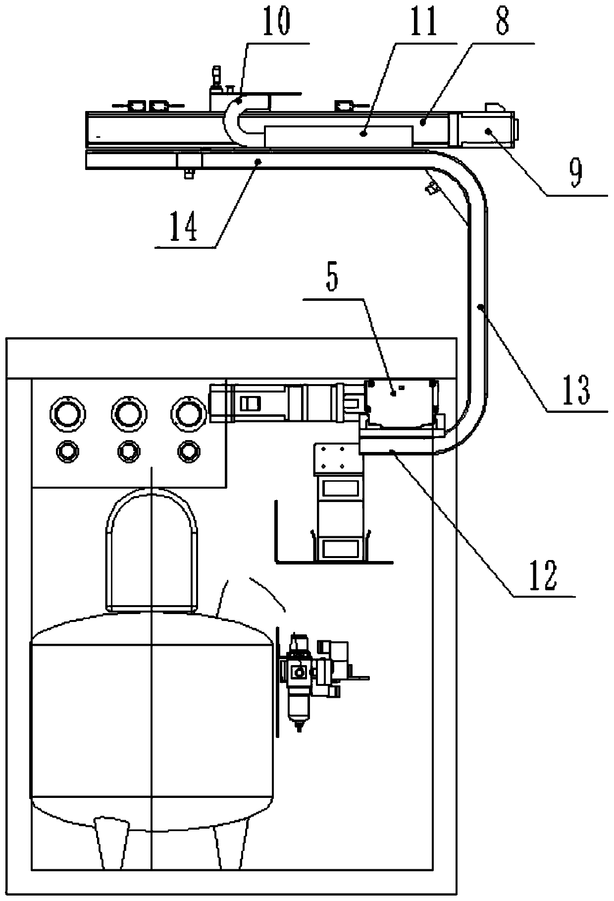 Double-shaft mechanical arm for paper deacidification