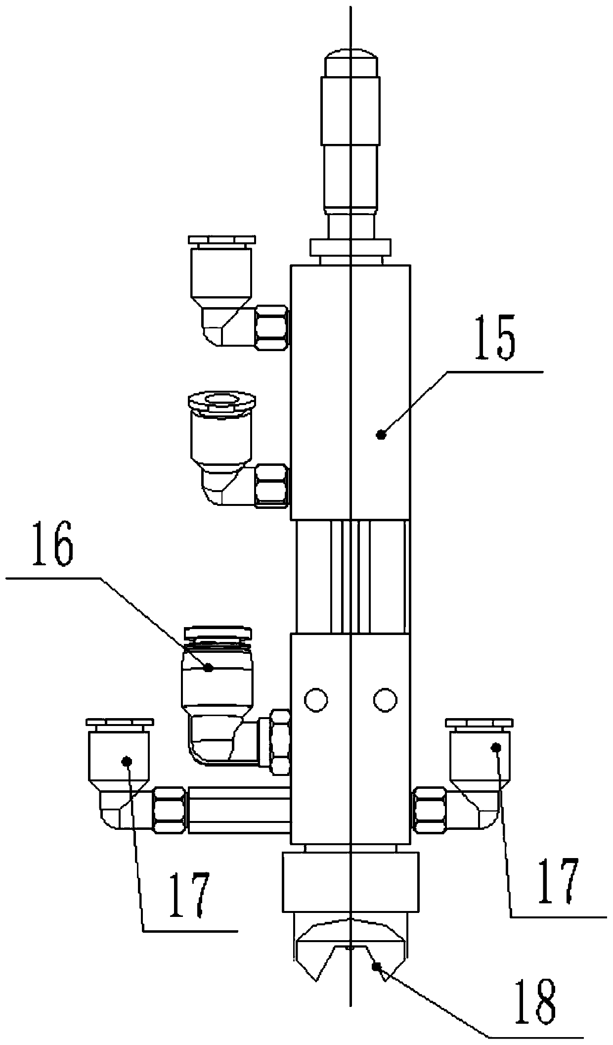 Double-shaft mechanical arm for paper deacidification