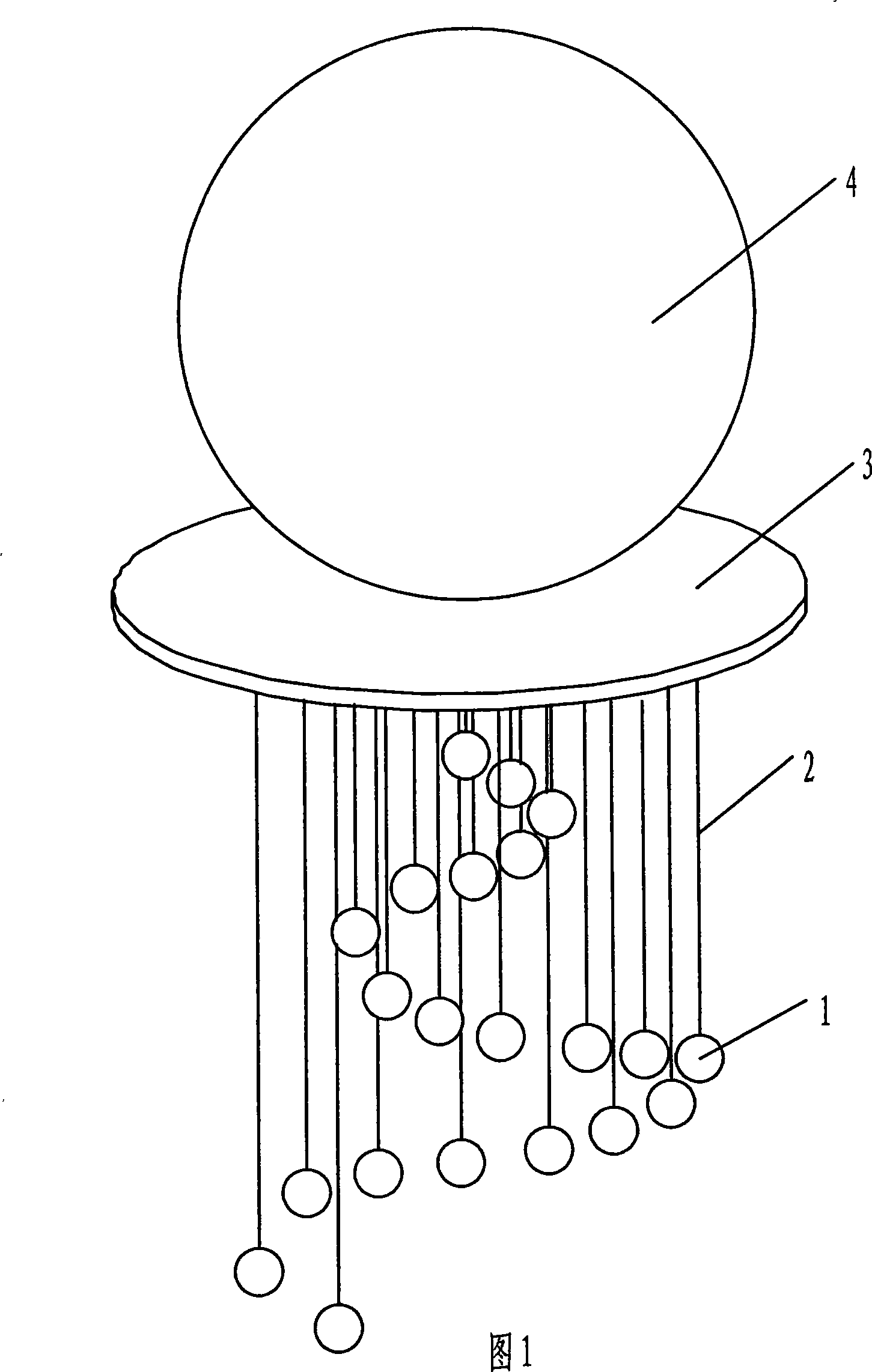 Spiral suspended type red mud membrane bag adsorption and dephosphorization apparatus