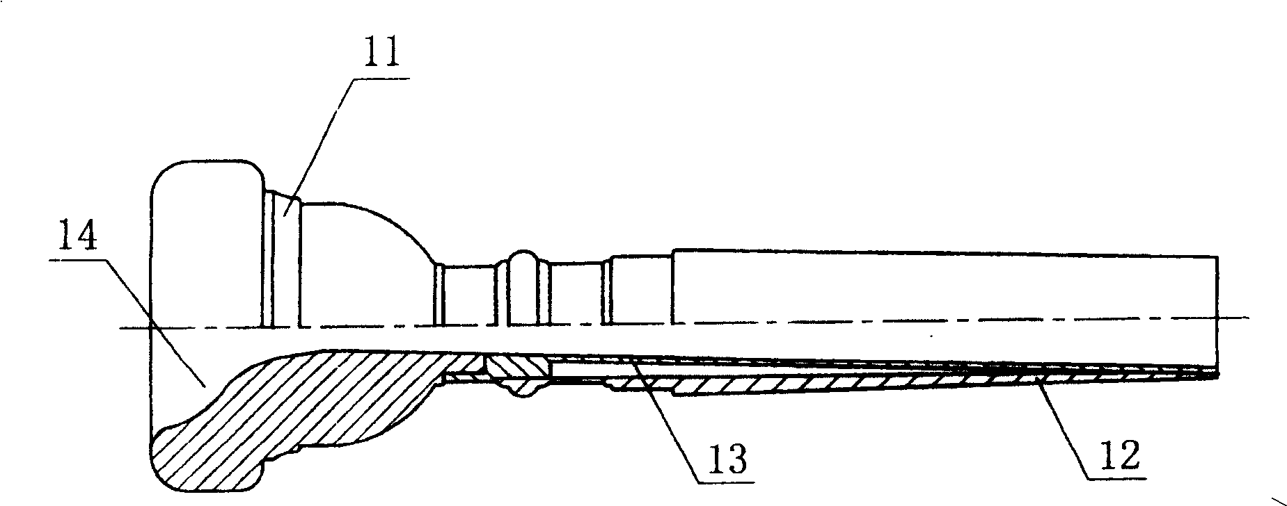 Double-tube mouthpiece for brass instrument