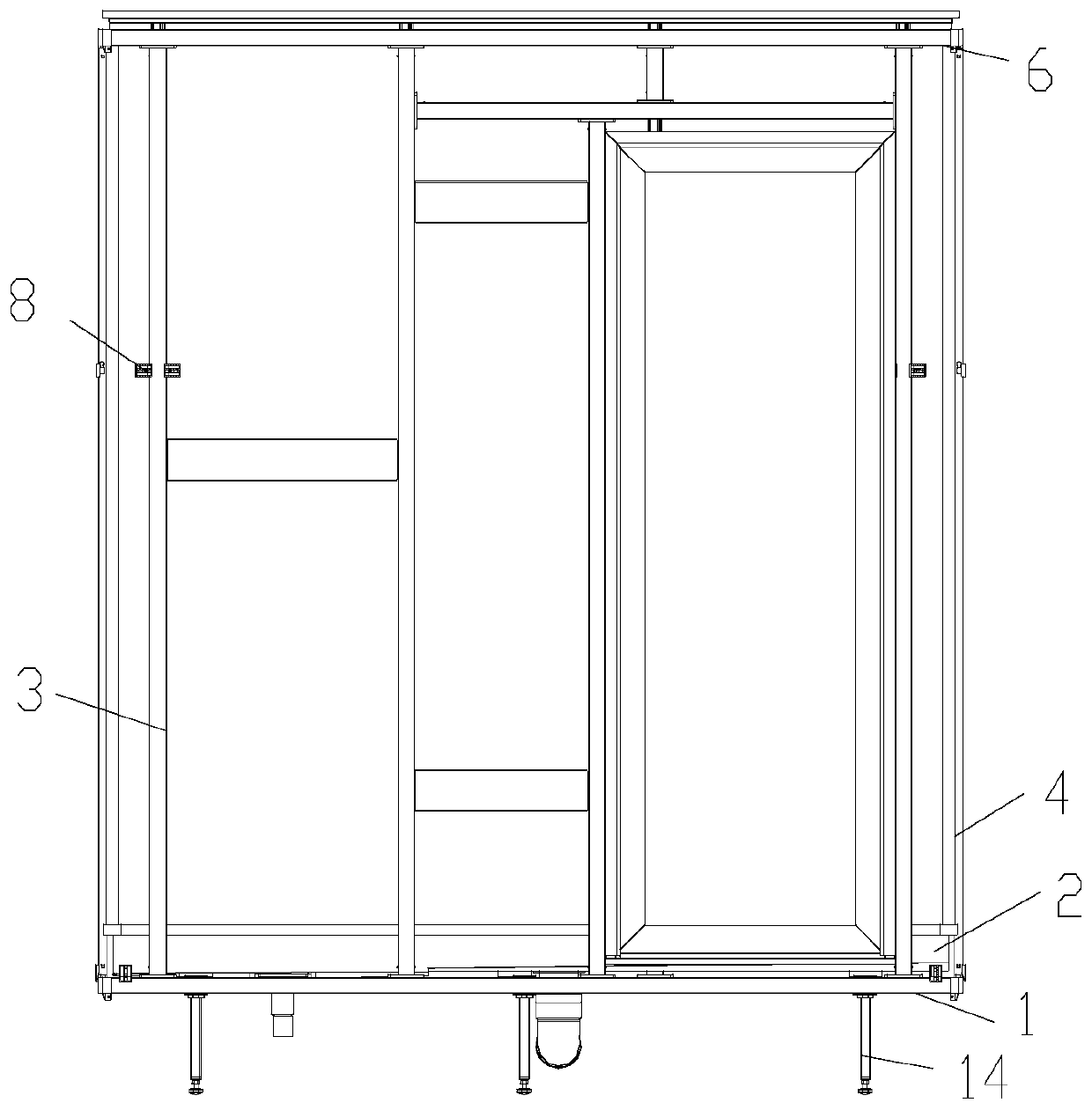 Frame type decoration structure and mounting method thereof