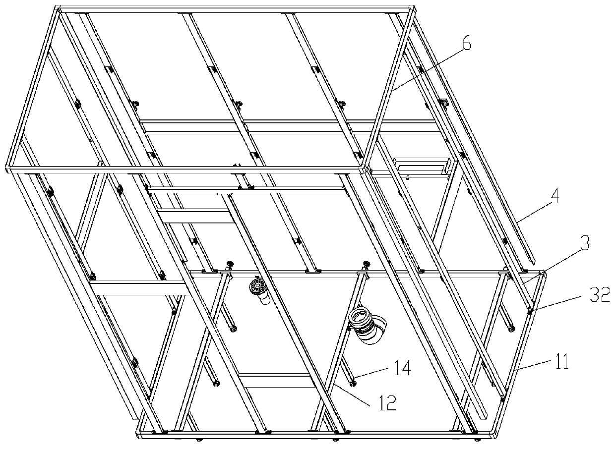 Frame type decoration structure and mounting method thereof