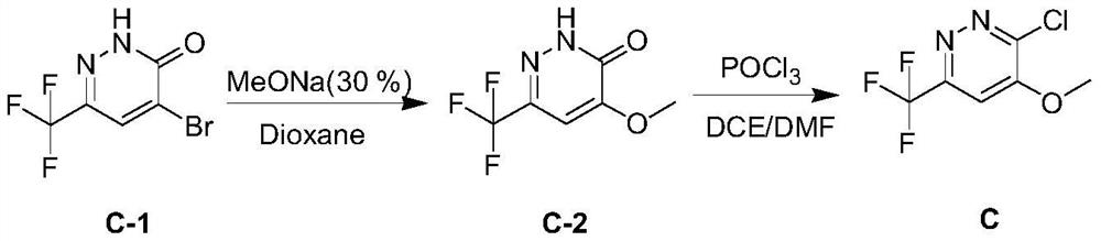 Weeding composition containing trifluoromethyl pyridazinol compound, and application of weeding composition