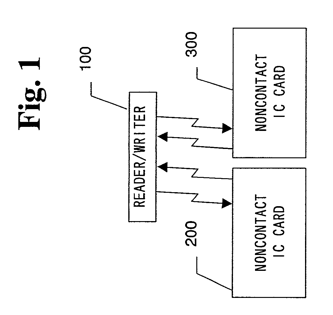 Contactless IC card, responding method, and program therefor
