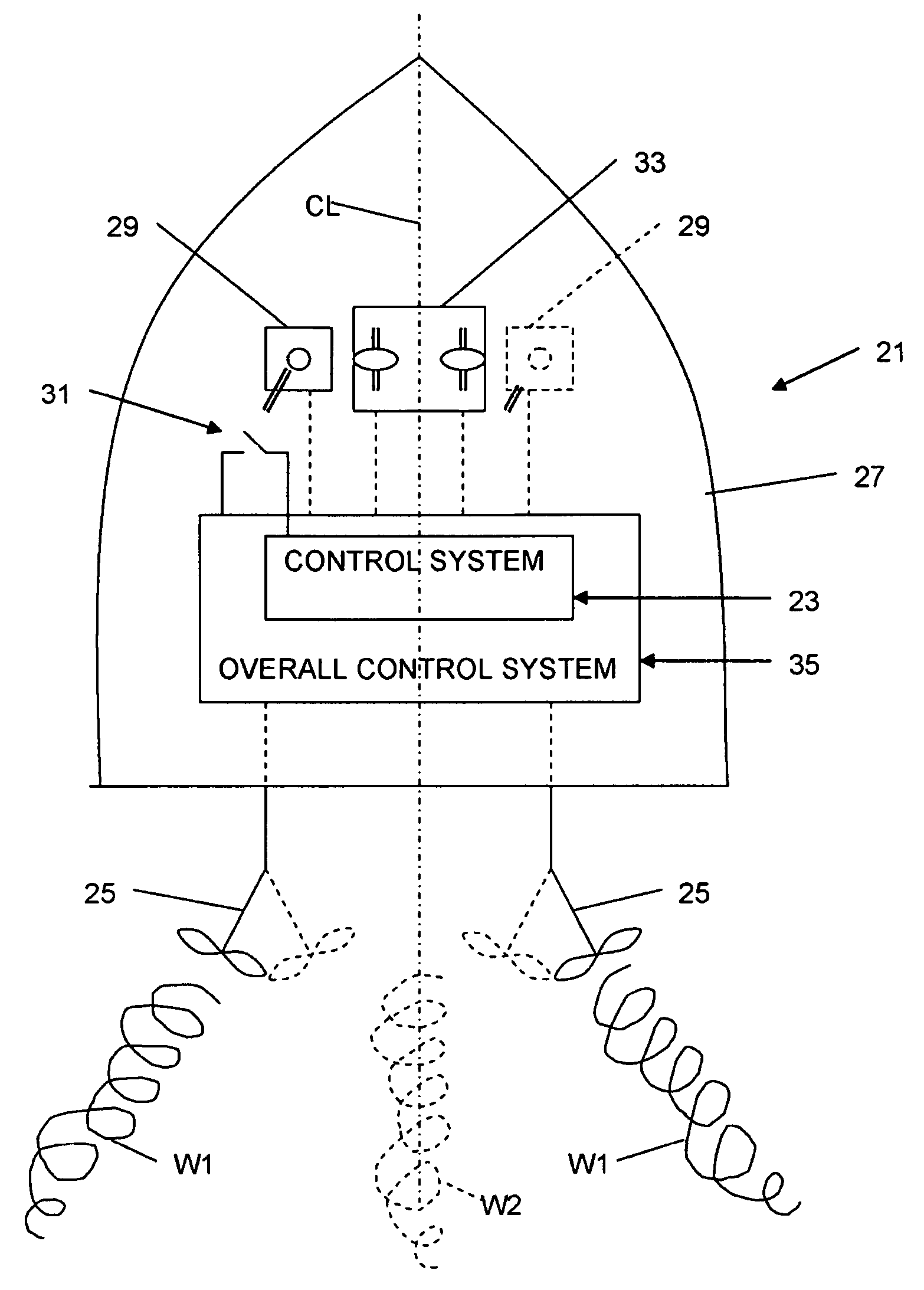 Watercraft with control system for controlling wake and method for controlling wake