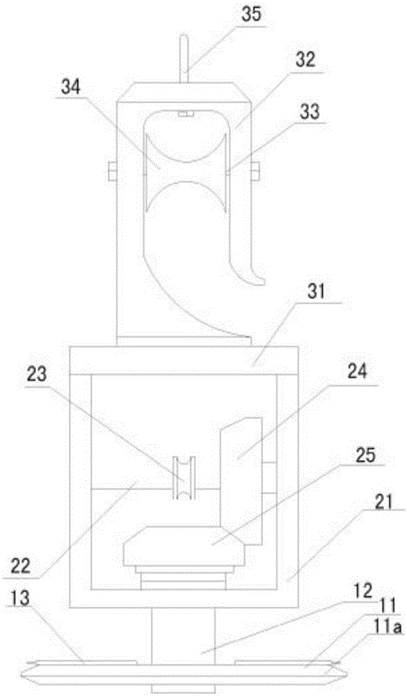 Transmission line foreign body removing device