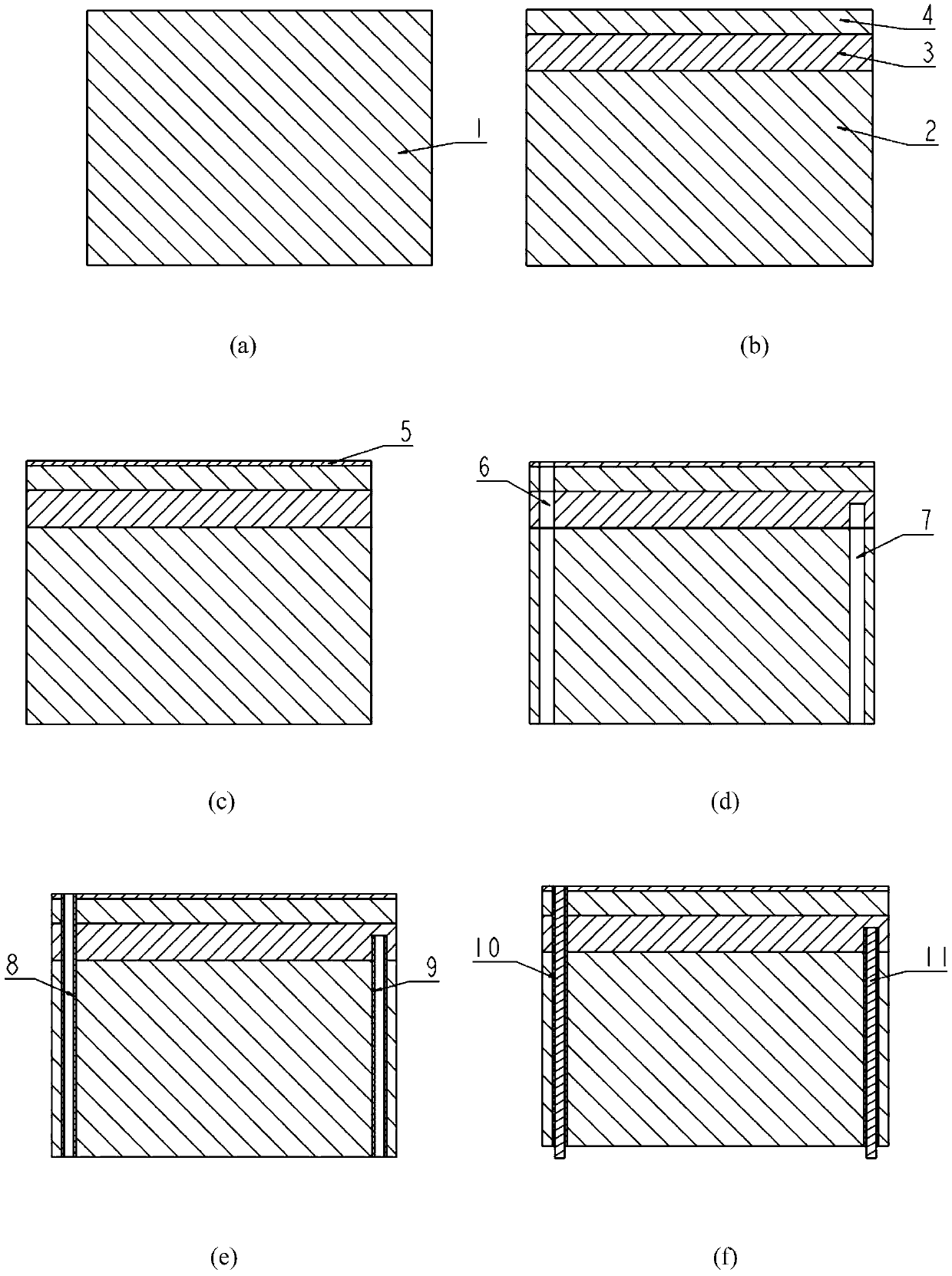 Infrared transmitting high sensitivity visible light detector and preparation method thereof