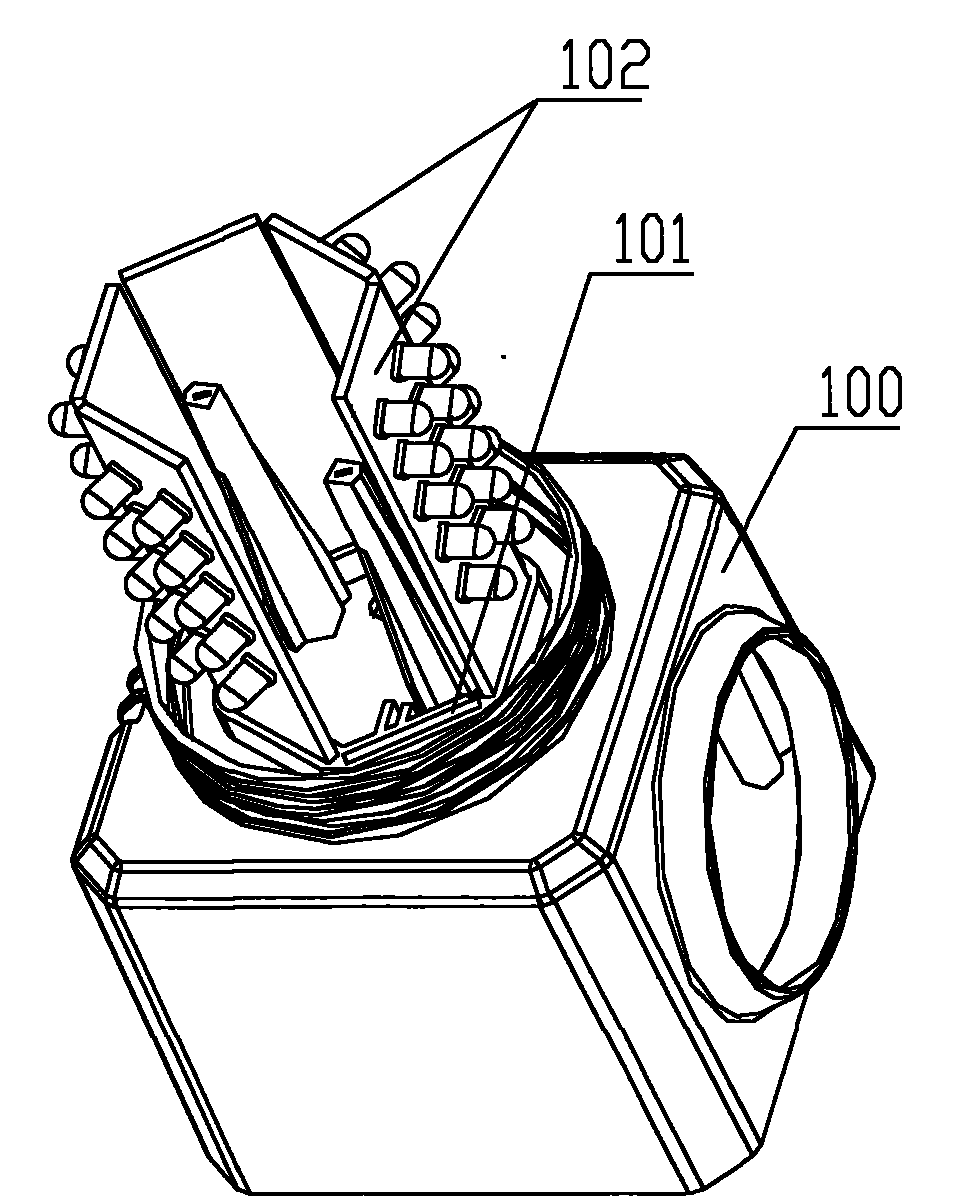 Wiring base plate structure of LED signal lamp, light source assembly and LED signal lamp