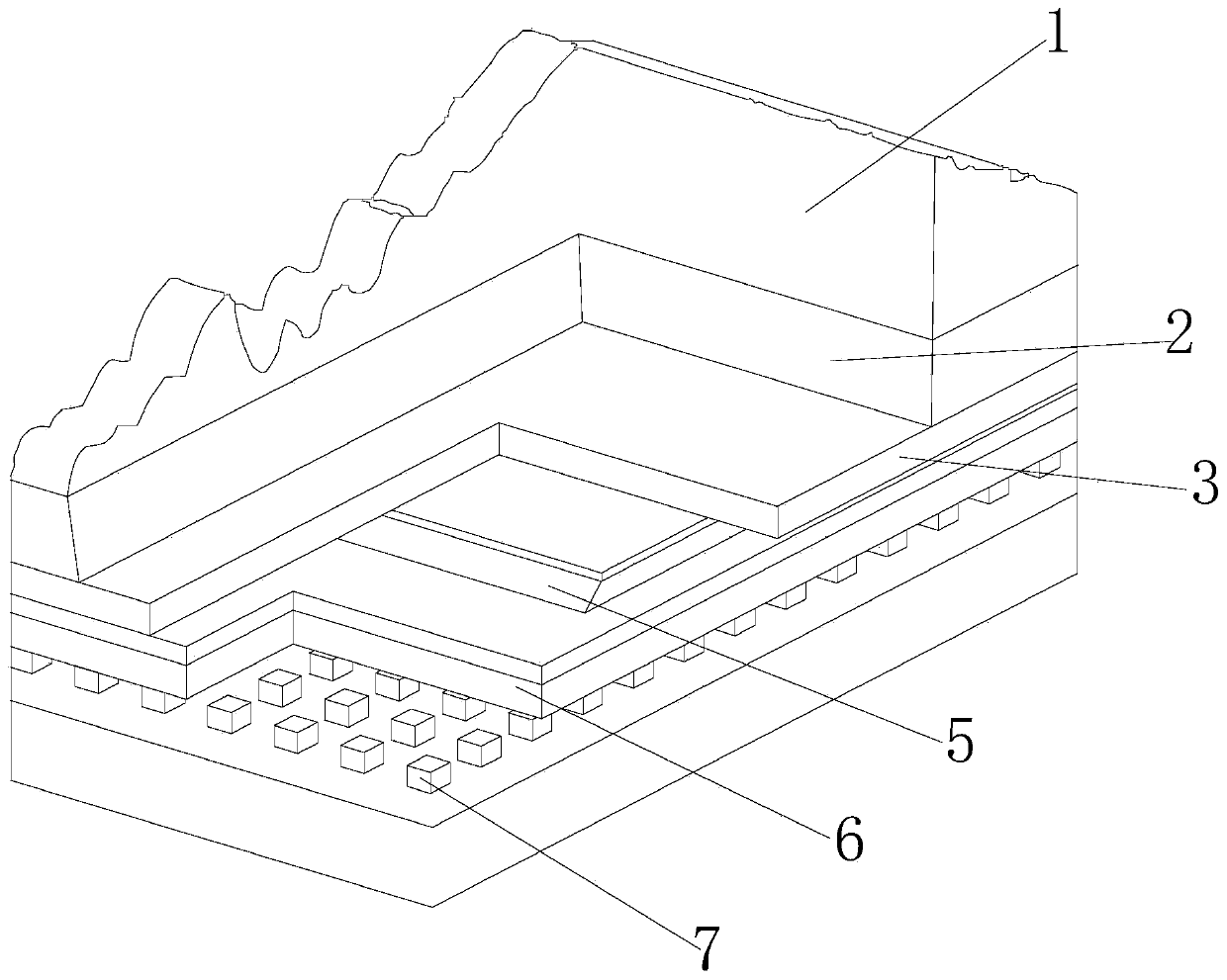 A shallow-buried close-range room-and-pillar type goaf uplink mining rock stratum stability analysis method