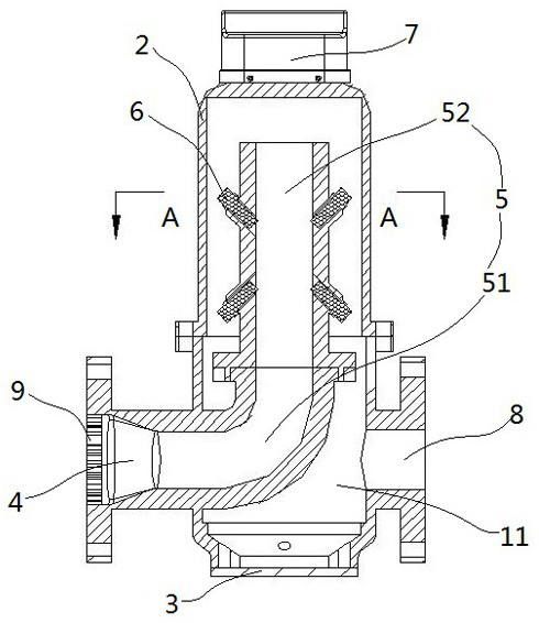 Ultrasonic flowmeter with rectangular flow channel