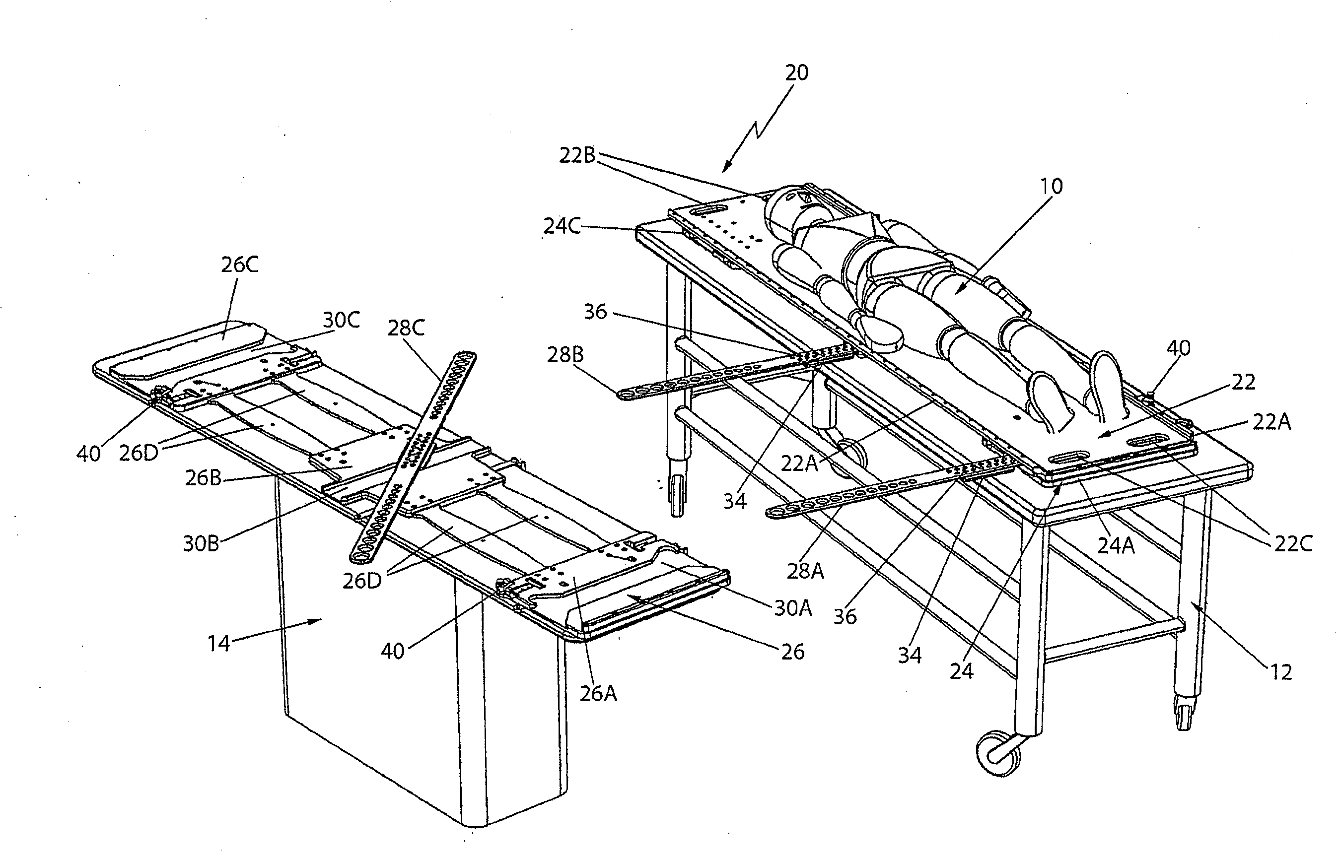 Patient transfer system for use in stereotactic radiation therapy