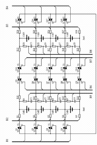 SOC detection and energy balancing system for drive power of pure electric urban bus, and method of the same