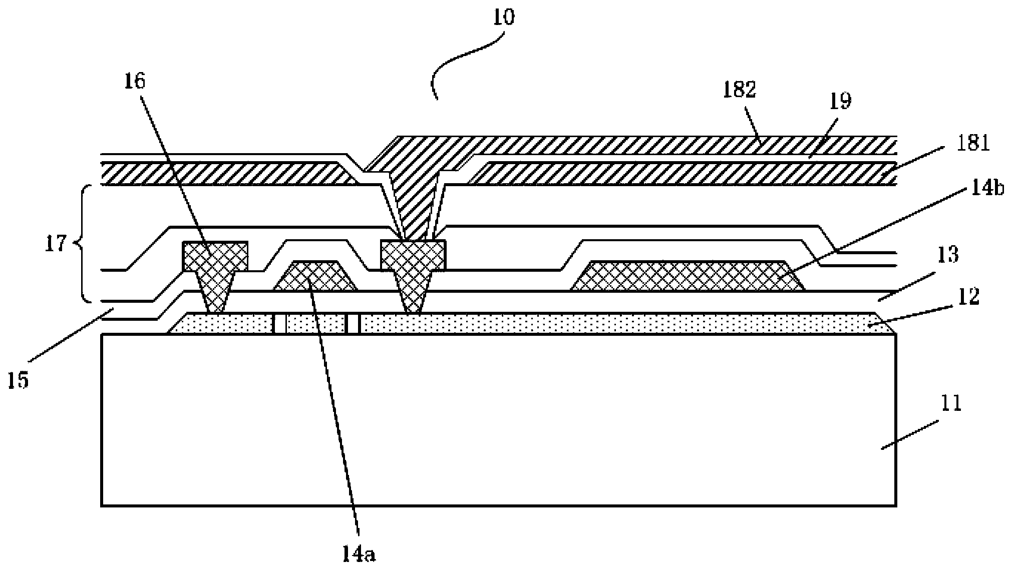 Thin film transistor array substrate, liquid crystal display device and manufacturing method