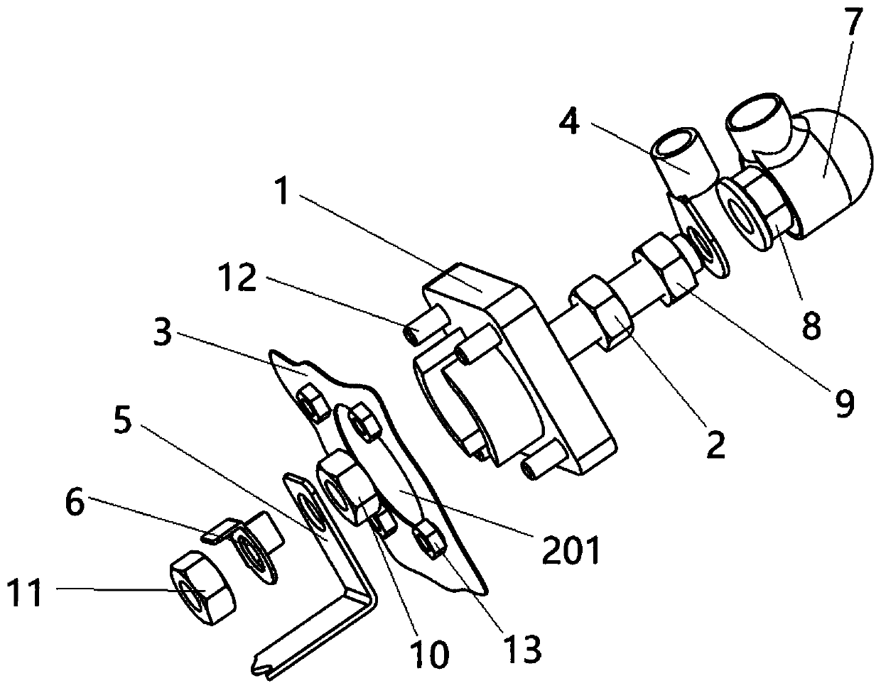 Connecting component for communicating battery pack with load