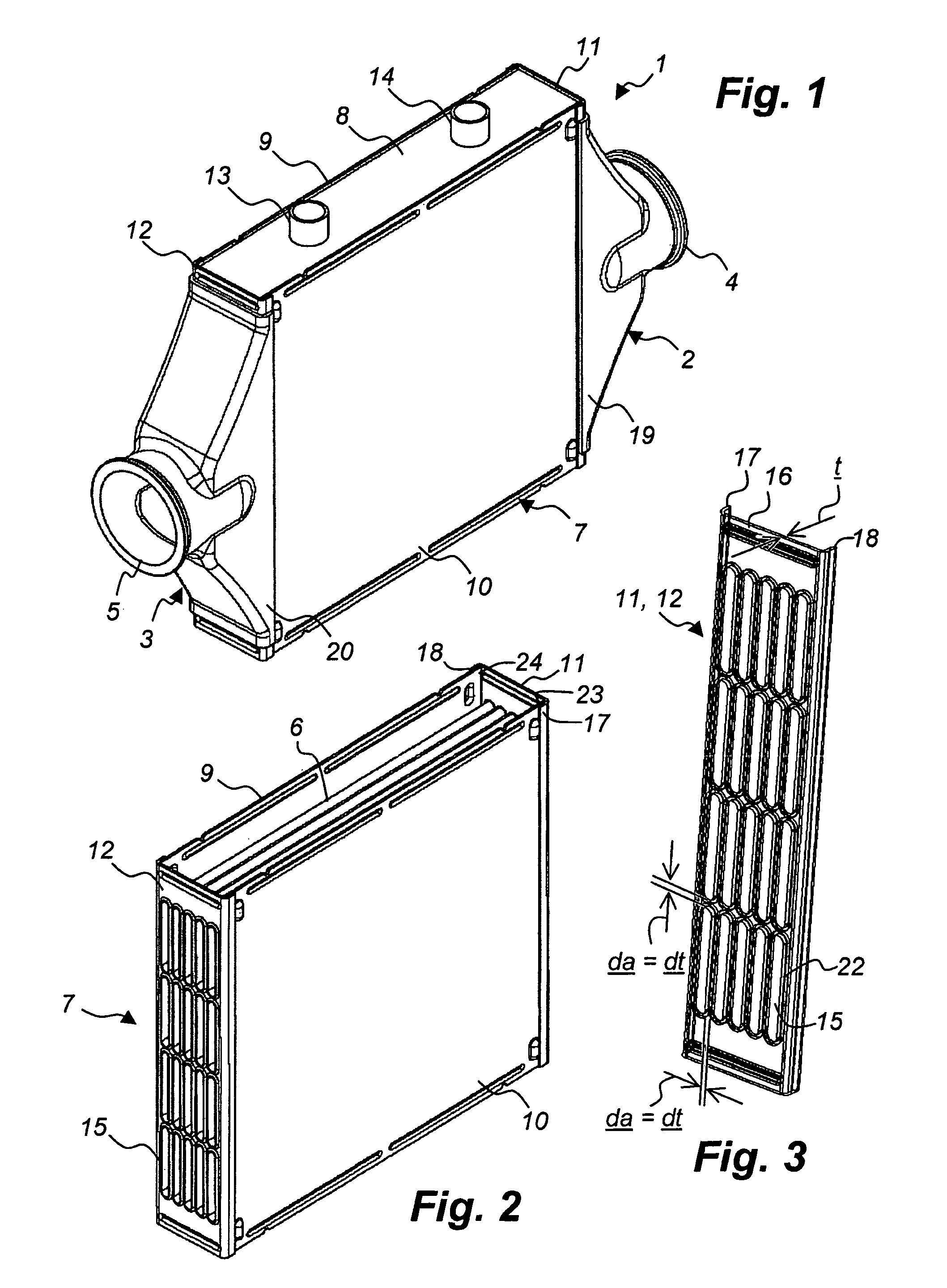 Header plate and heat exchanger comprising same