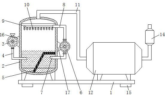 Adsorption catalysis device for organic waste gas purification